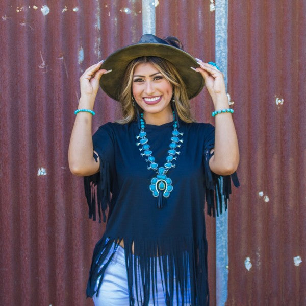 xxTurquoise Blue Melon Beaded Stretch Bracelet