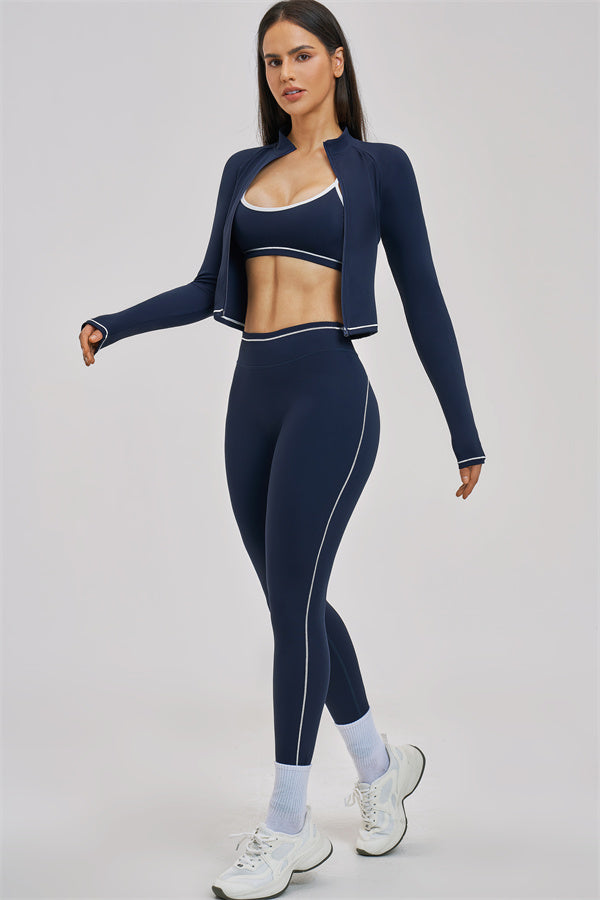 The Unbound Jacket Sports Bra Leggings 3-Piece Set