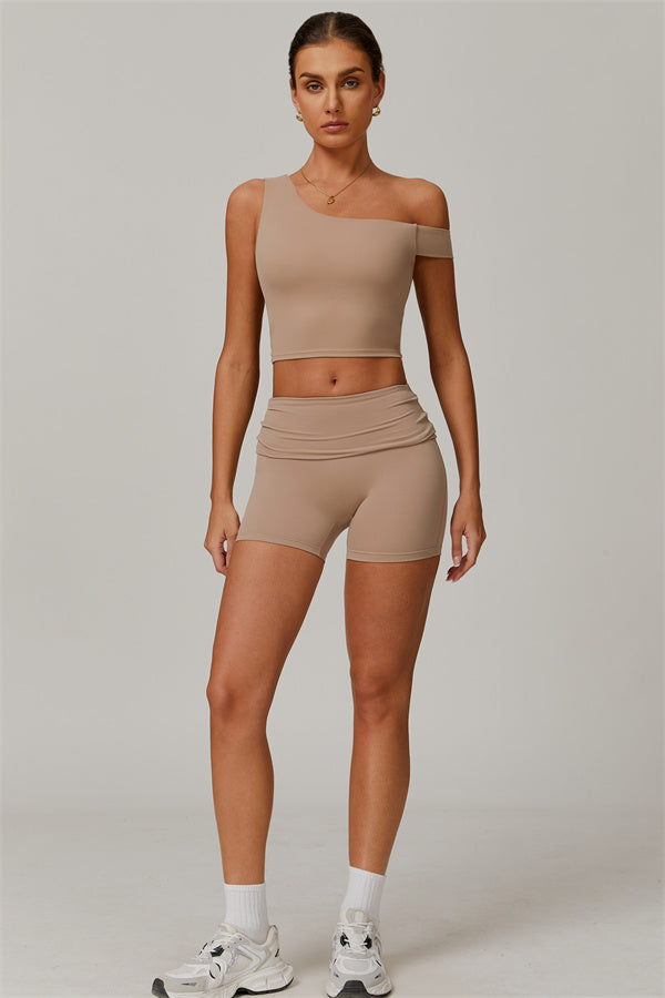 The Pearl Crop Top Shorts 2-Piece Set