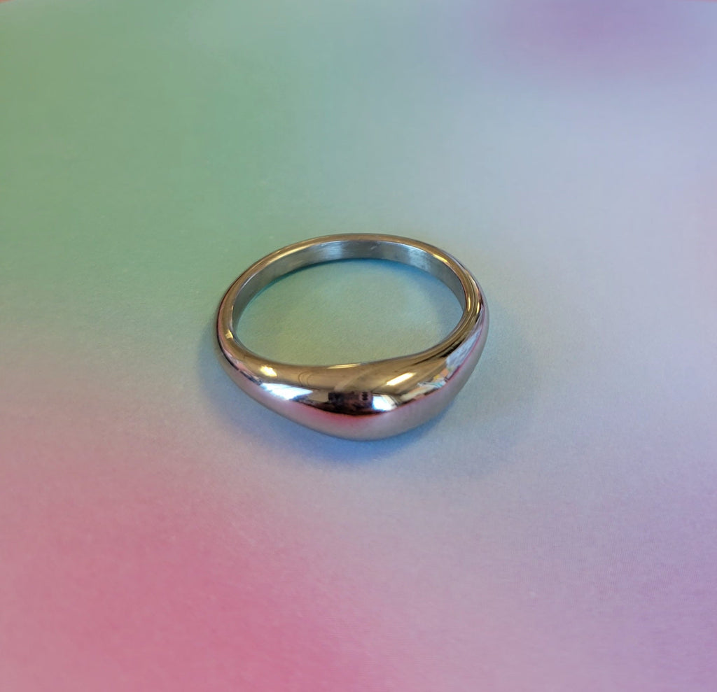 Simple Statement Titanium Ring