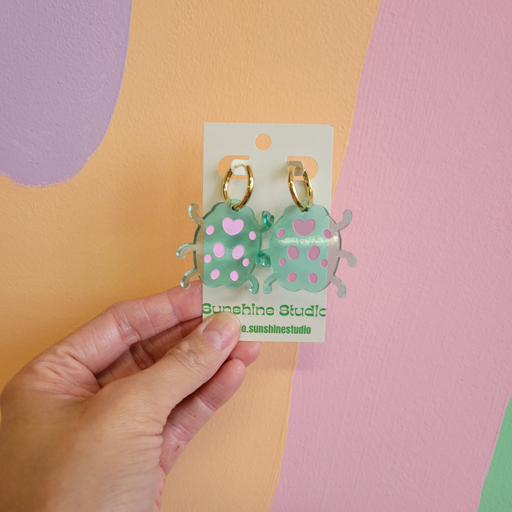 Beetle Earrings