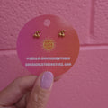 Tiny Puffy Cherry Stud Earrings