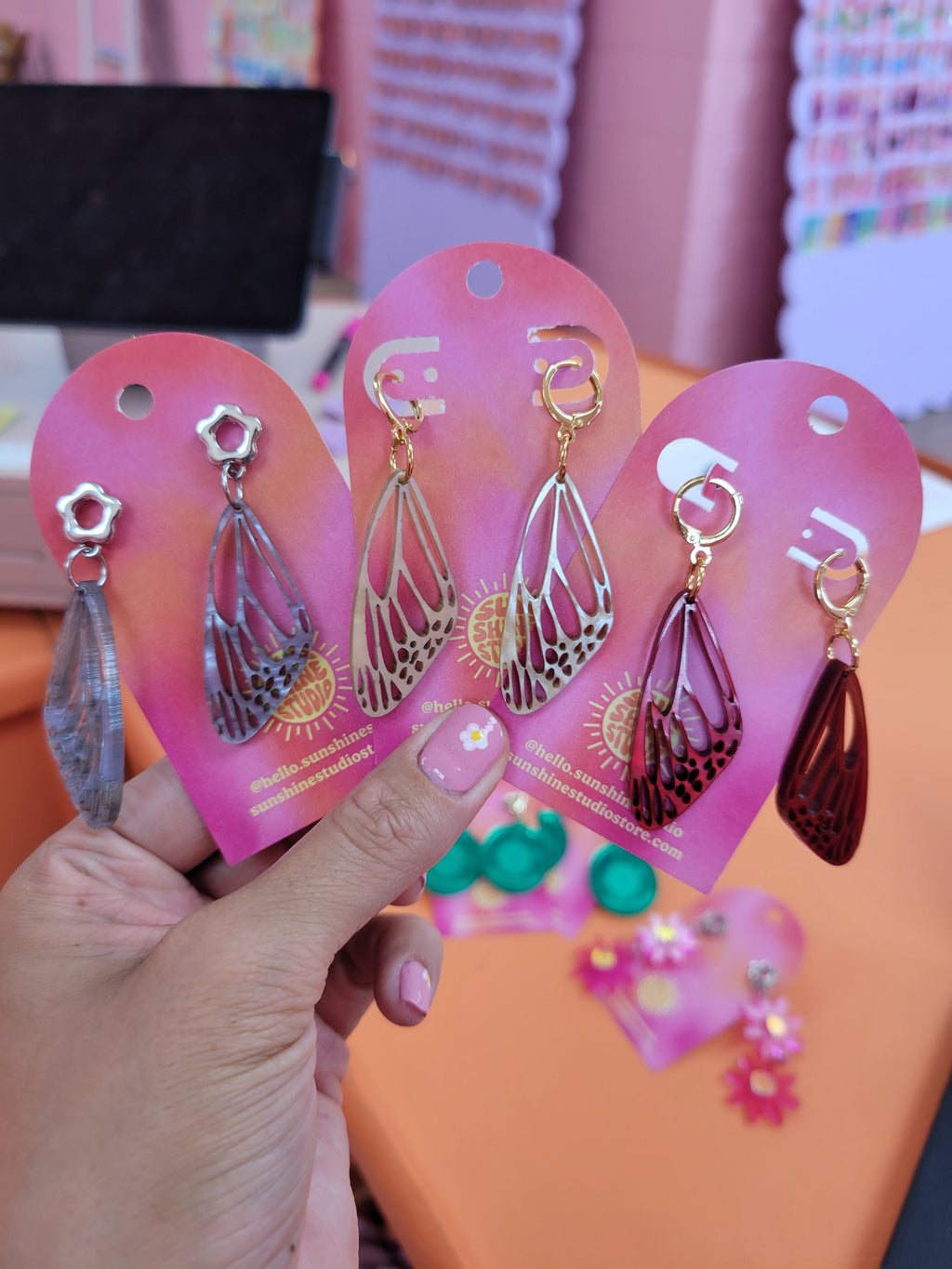 Butterfly Wing  Earrings