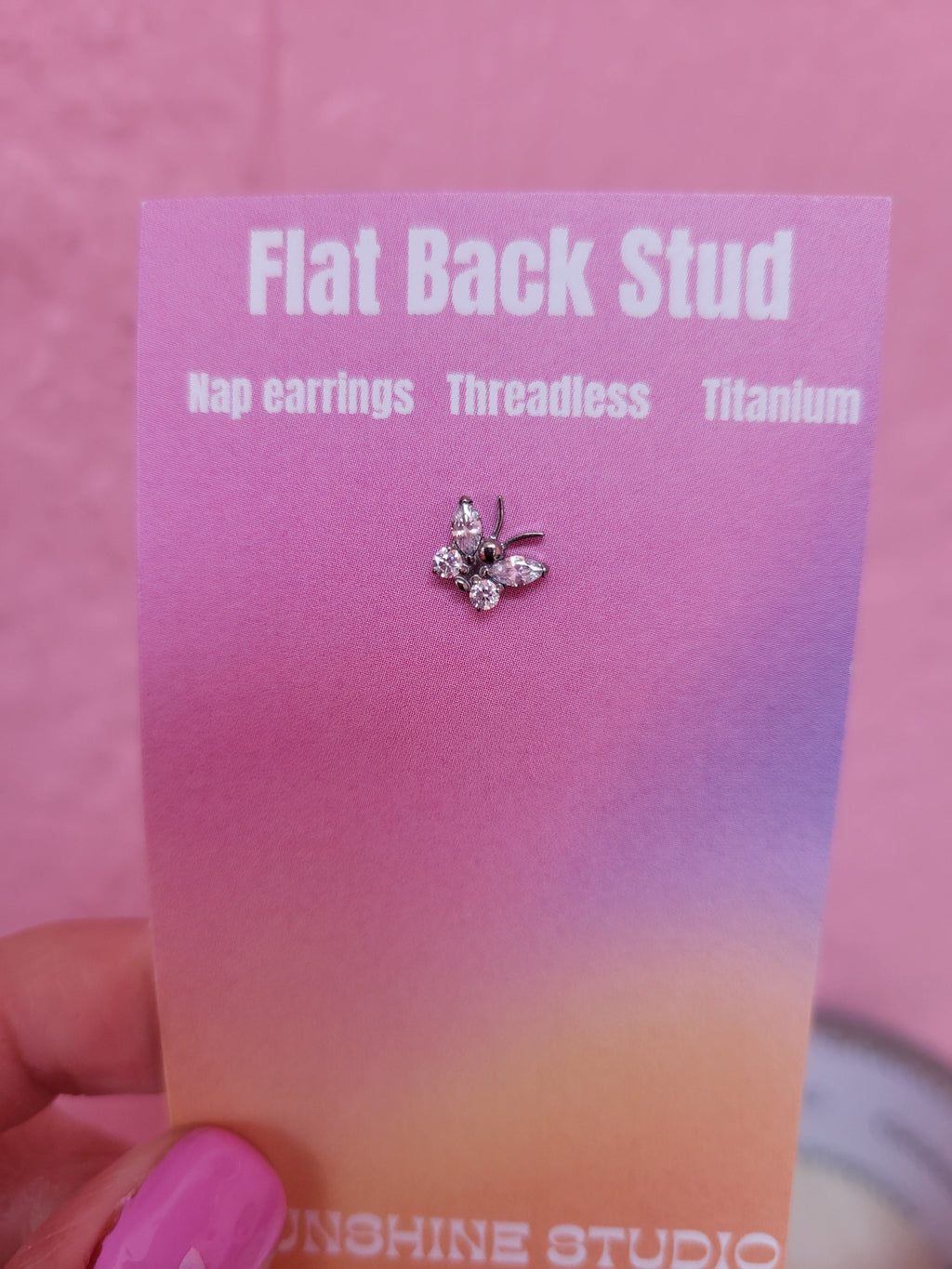 Butterfly Gem Flat Back