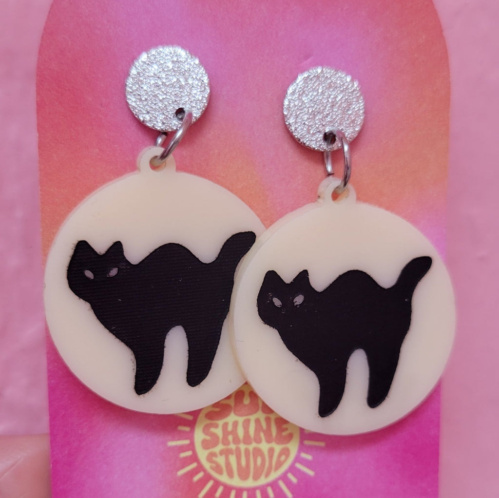 Spooky Sugar Painted Cookie Earrings