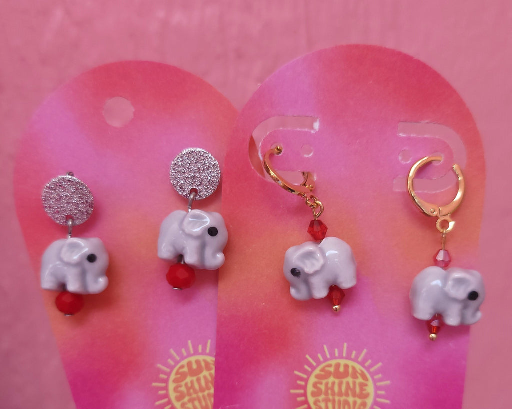 Cutesy AL-ephant Earrings