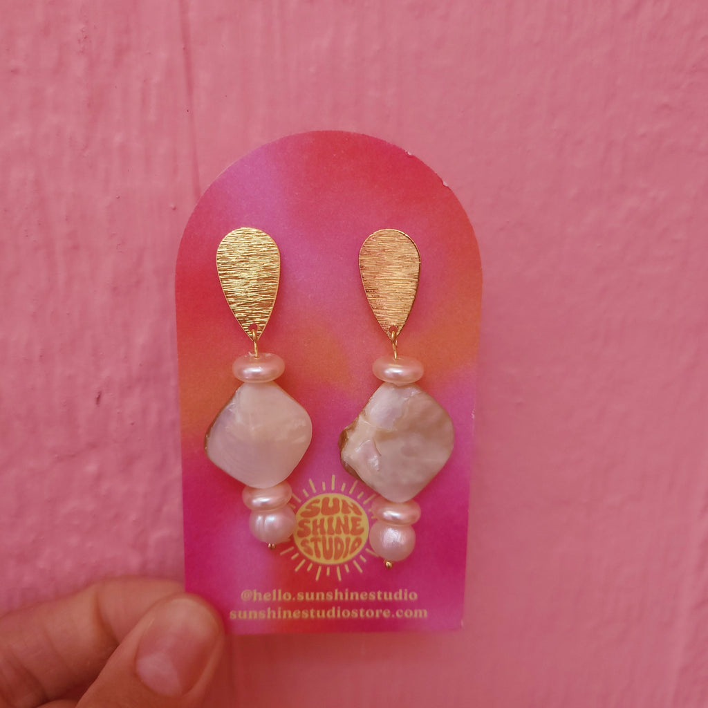Baroque Pearl Drop Earrings