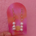 Delicate Freshwater Pearl Stack Earrings
