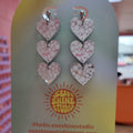 Holiday Heart Dangle Earrings