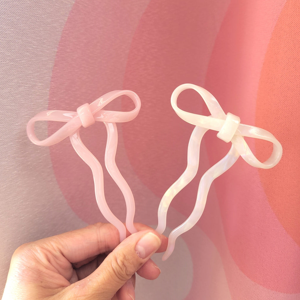 Ribbon Hair Pins