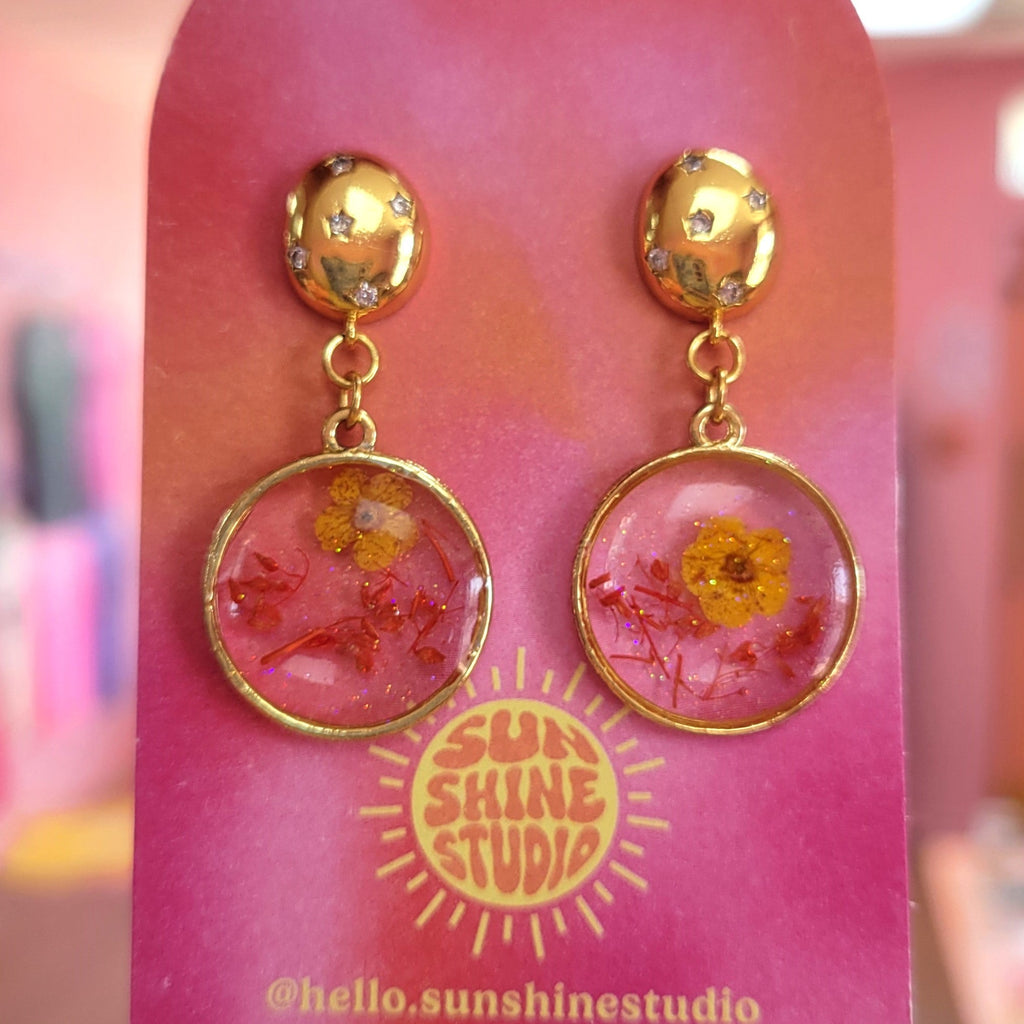 Stargazing Fields - Floral Earrings
