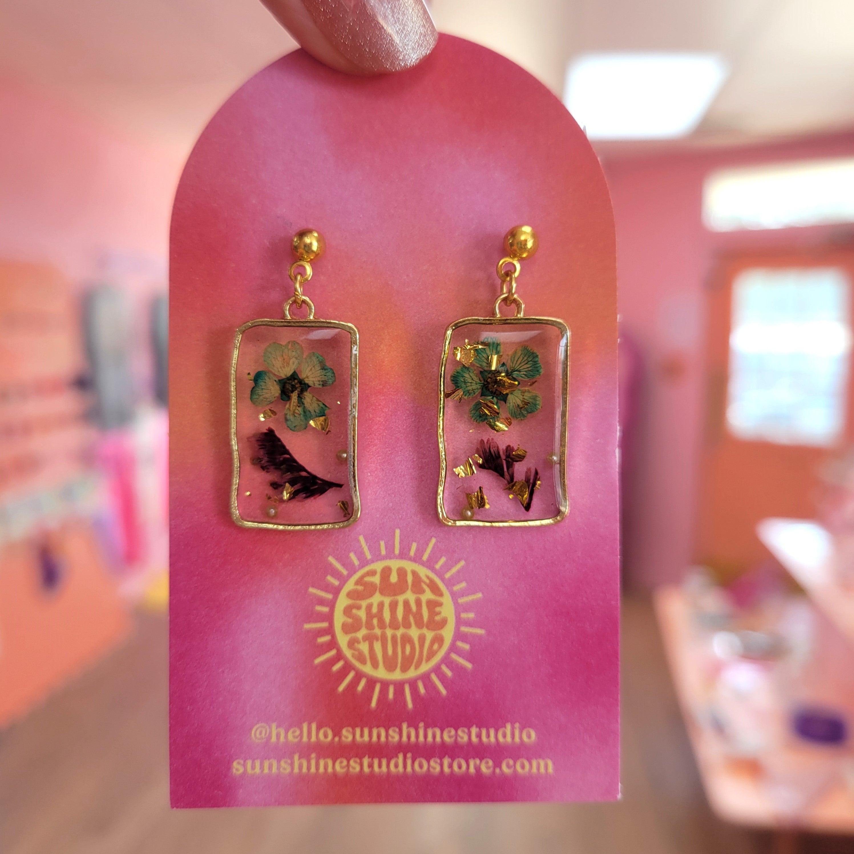 Golden Hour Flowers - Floral Earrings