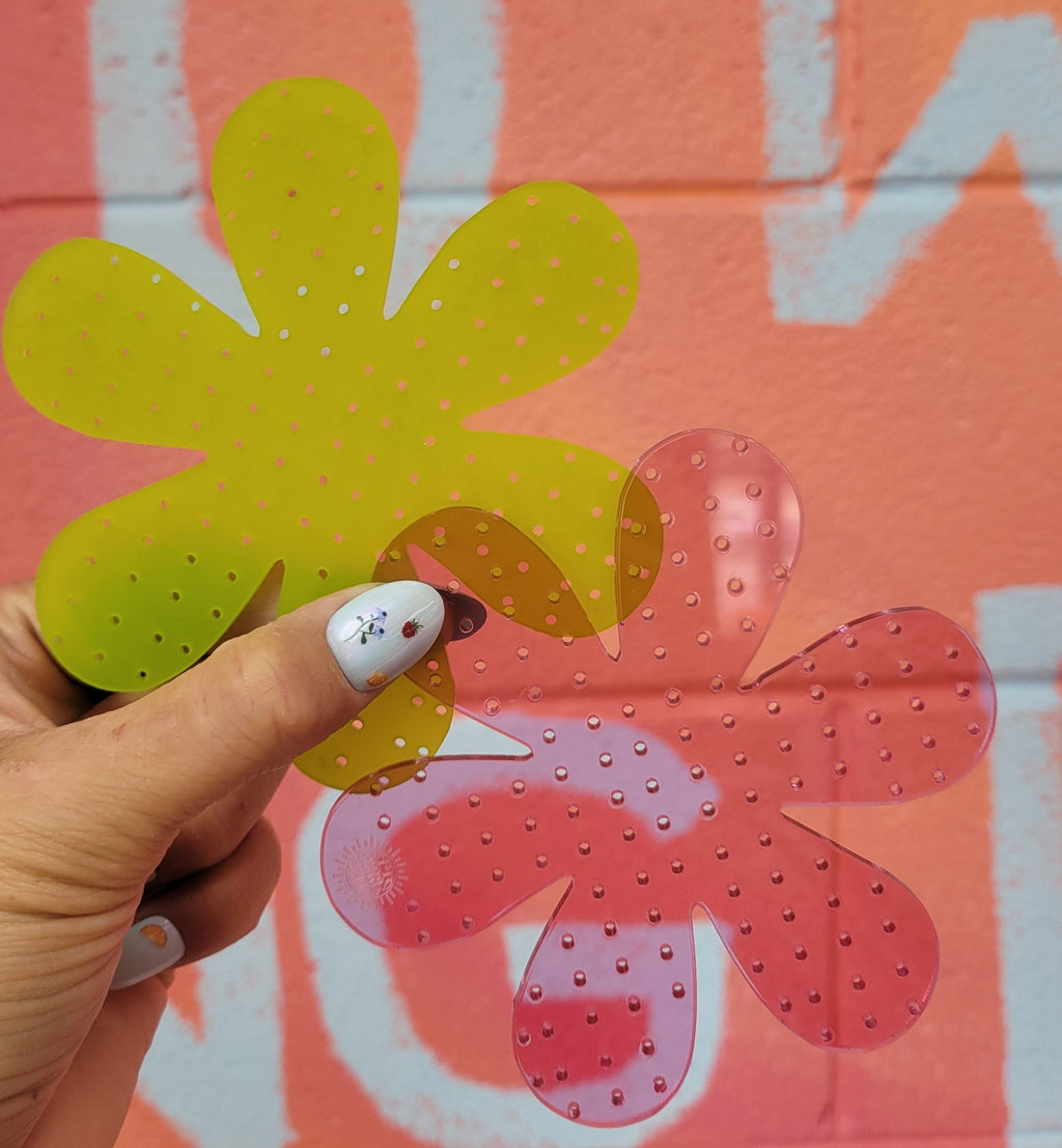 Flower Power Travel Earring Holder