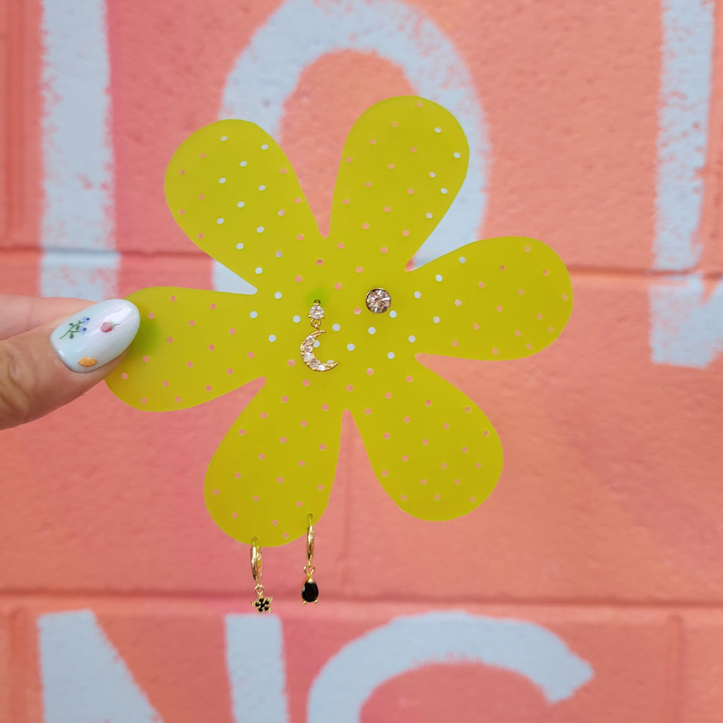 Flower Power Travel Earring Holder