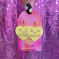 Lovely Jack-O-Lantern Heart Earrings