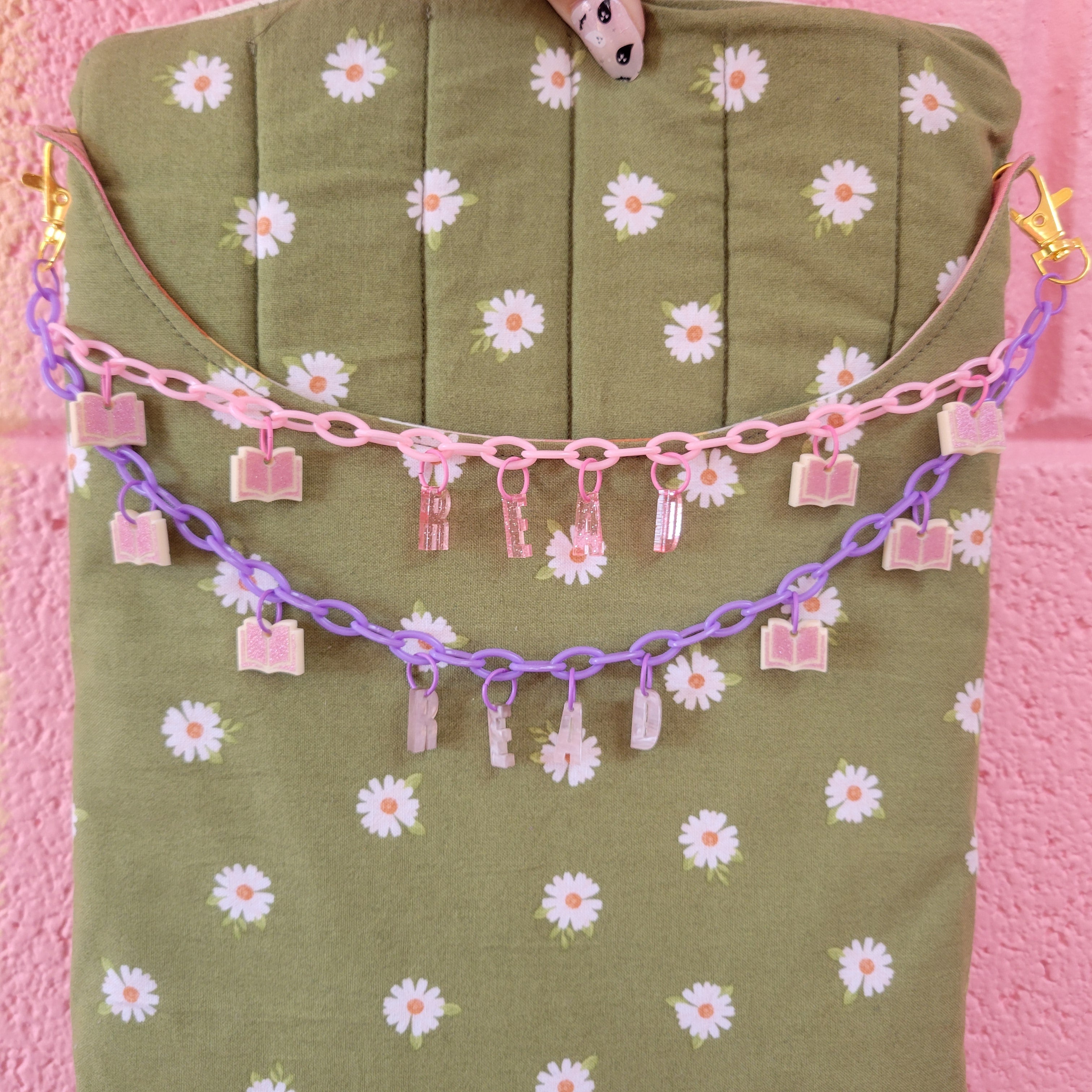 READ - Bookish Bag Charm Chain