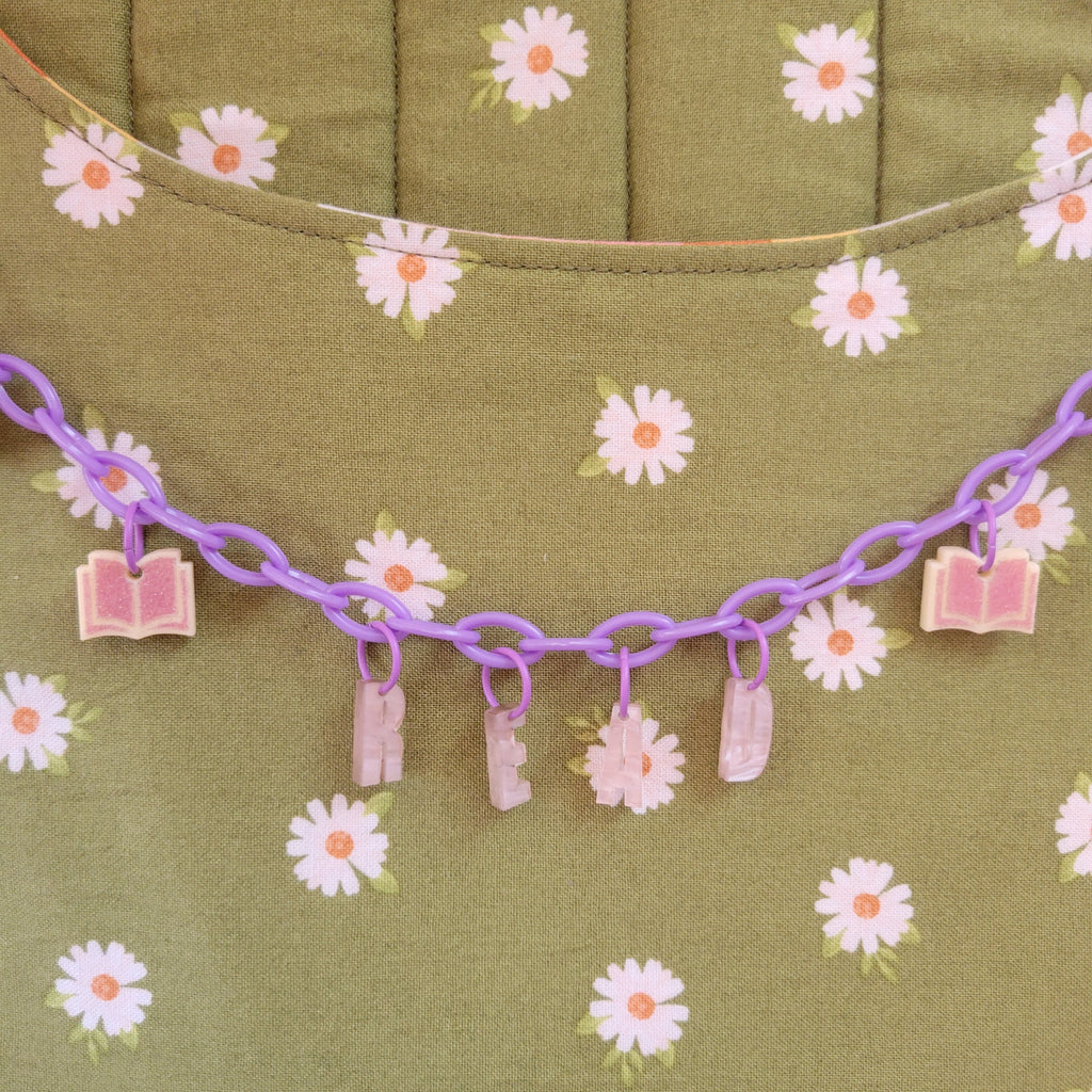 READ - Bookish Bag Charm Chain