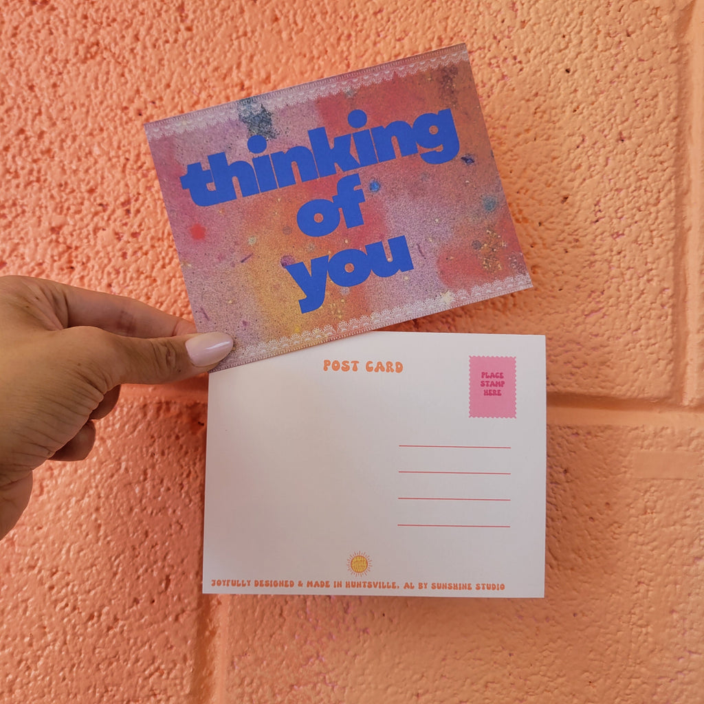 "Thinking of You" - Postcard