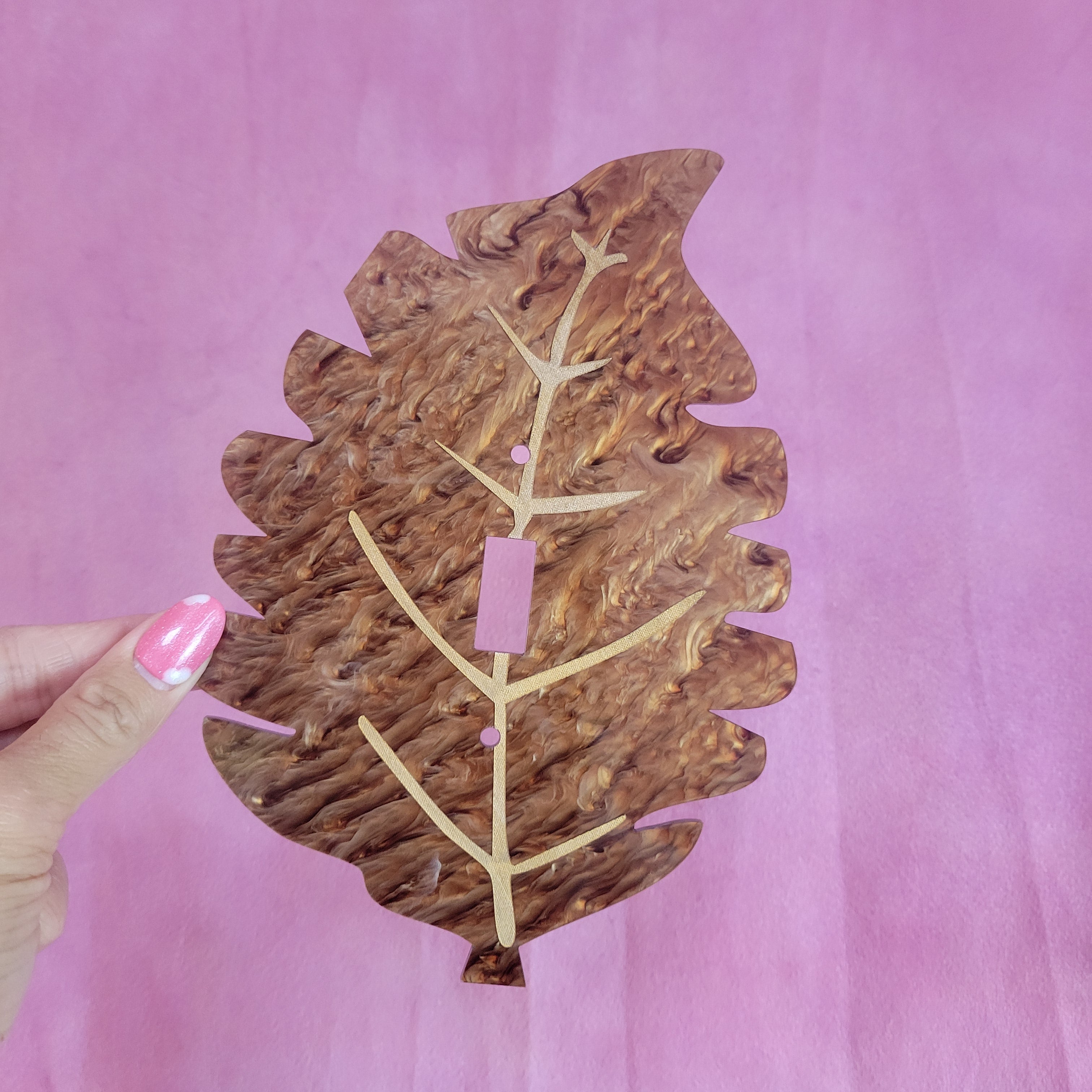 Autumn Leaf - Seasonal Statement Light Switch Cover