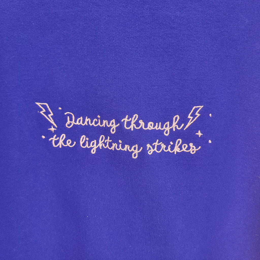 Dancing Through The Lightning Strikes Eras Embroidered Tops
