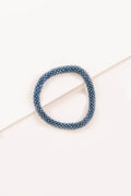 Thin Beaded Rope Bracelet | Ocean Blue