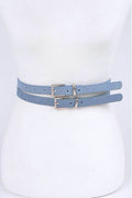 Double Skinny Denim Belt