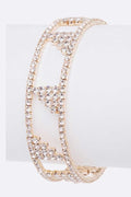 Rhinestone Cuff Bridal Bracelet
