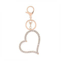 LARGE RHINESTONE HEART KEY HOLDER