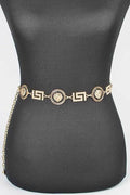 Lion Emblem Iconic Chain Belt