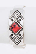 Engraved Aztec Stone Open Bagle