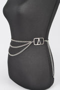 Iconic Logo Layered Chain Belt