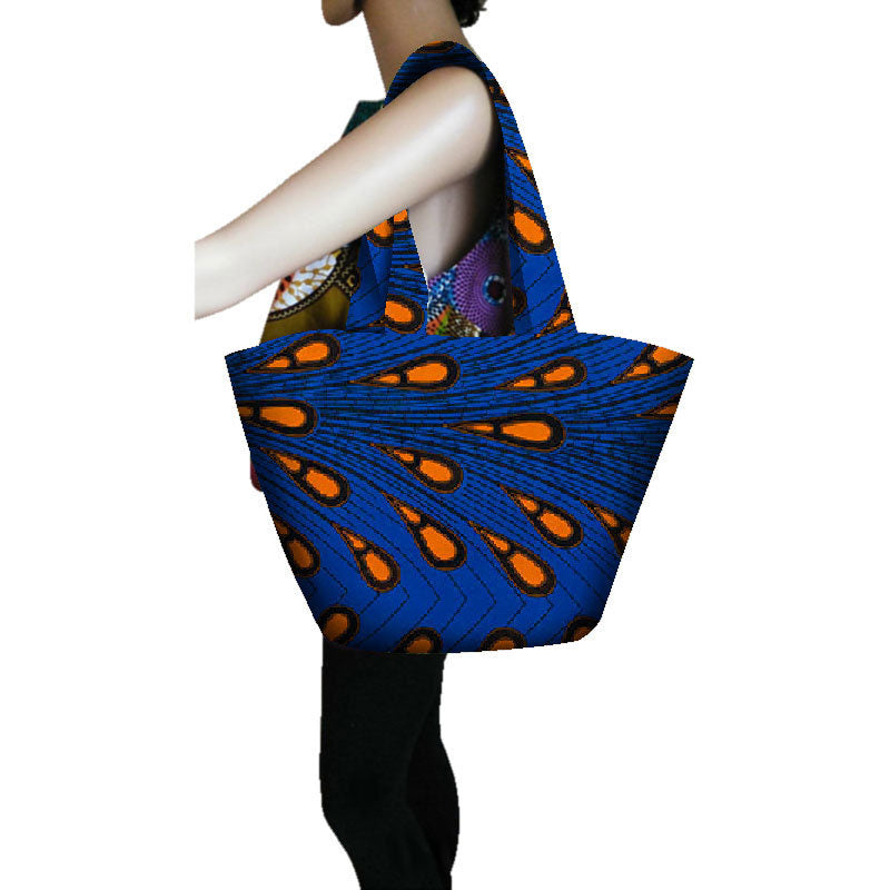 Batik print handbag
