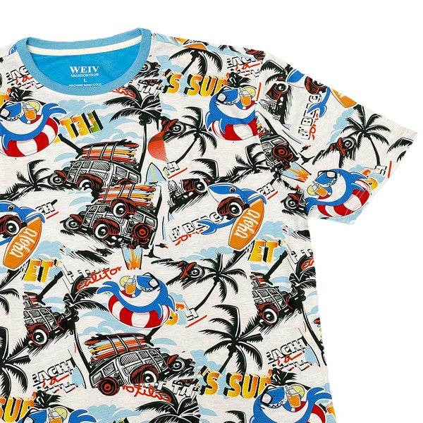 Allover Print Short Sleeve Tshirt