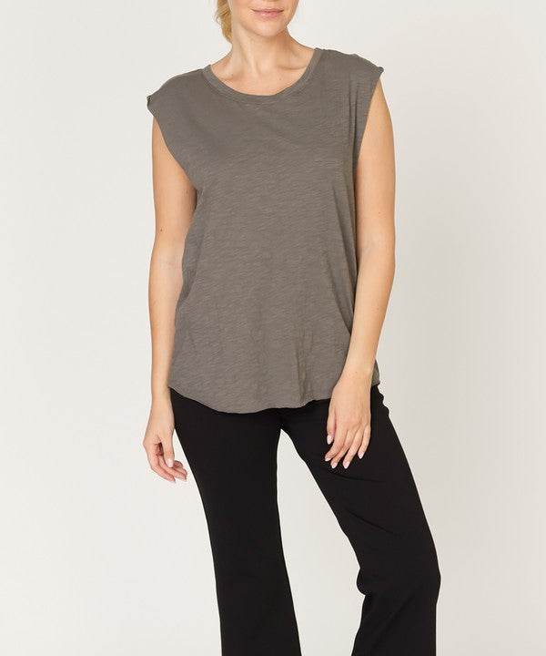 COTTON SLUB MUSCLE VINTAGE NEW TANK