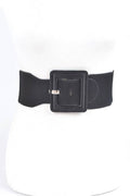 Satin Metallic Elastic Fashion Wide Belt