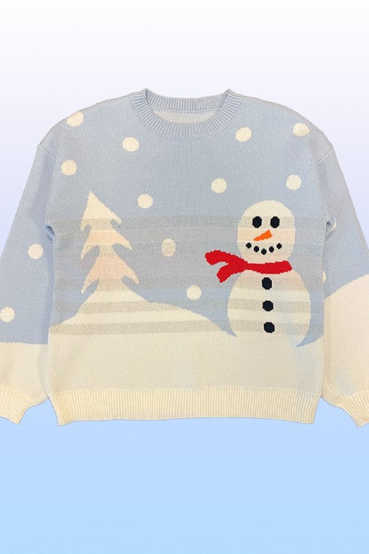 Snow day knit sweater