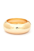 Hammered Textured Oversized Hinged Bangle