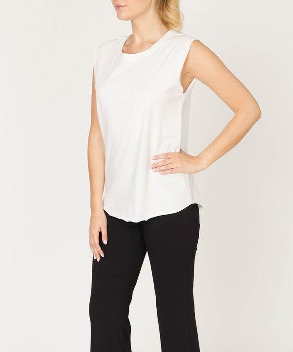 COTTON JERSEY MUSCLE NEW TANK