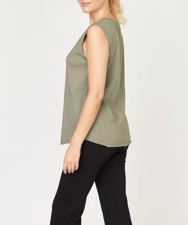 COTTON JERSEY MUSCLE NEW TANK