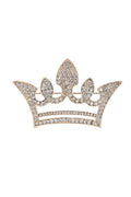 Rhinestone Crown Brooch
