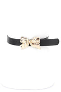 Gold Bow Buckle Fashion Belt