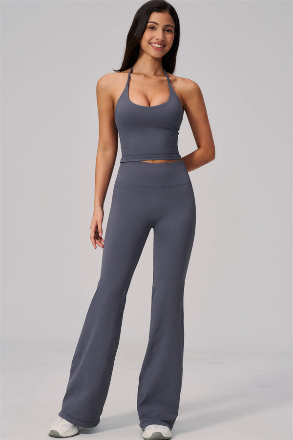 The Align Halter Tank Top Flared Leggings 2-Piece Set
