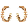 Marquise Crown Halo Cubic Zirconia Hoop Earrings