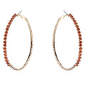 70mm Marquise Cut Halo CZ Hoop Earrings
