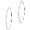 70mm Marquise Circle Mix CZ Hoop Earrings
