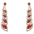 Shell Peas Dangle Rhinestone Earrings