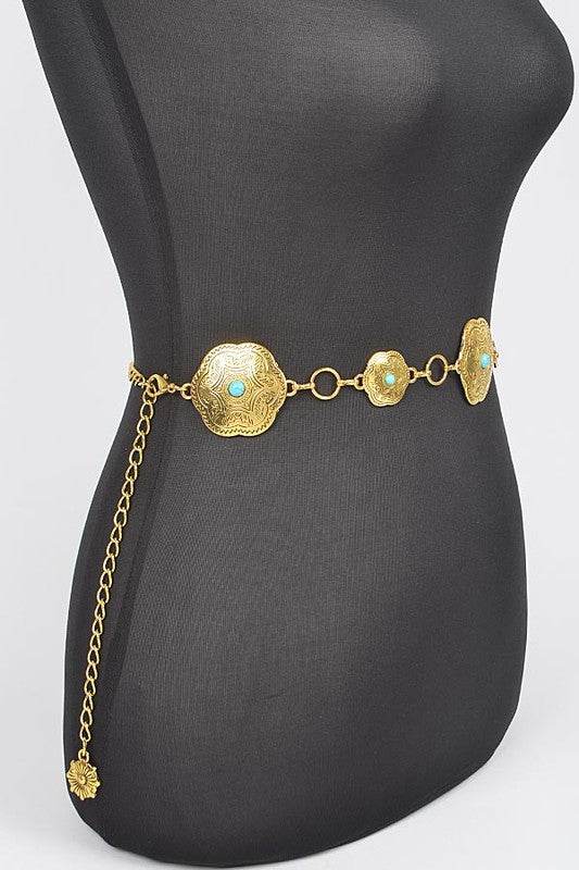 Iconic Western Engraved Chain Belt