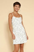 Floral spaghetti strap mini dress