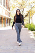 The Cassie Charcoal Bootcut Leggings Round 2
