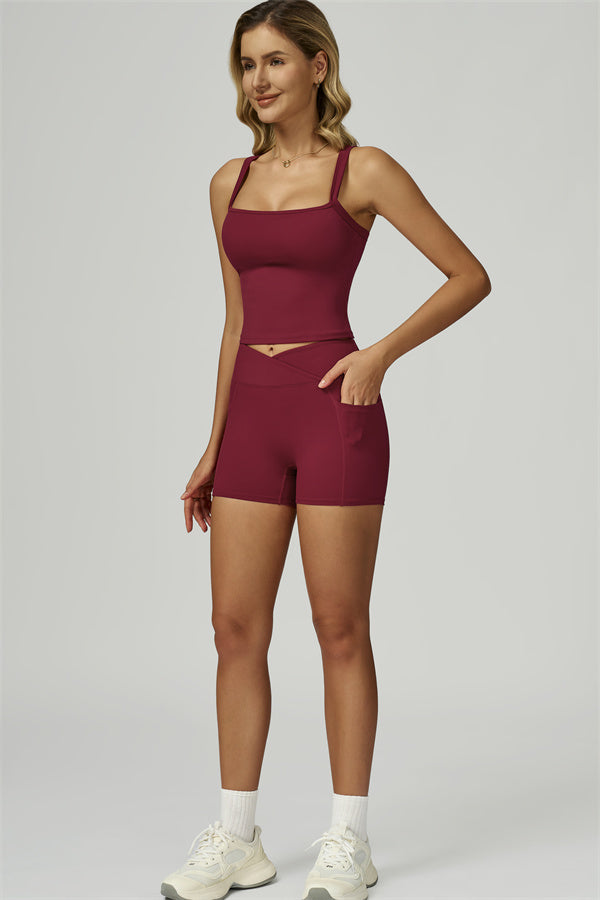 The Flourish Crop Tank Shorts 2-Piece Set